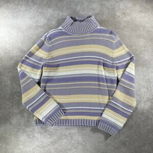 Vintage Women’s Jones Wear Sport Turtle Neck Multicolor Chic Knit Sweater